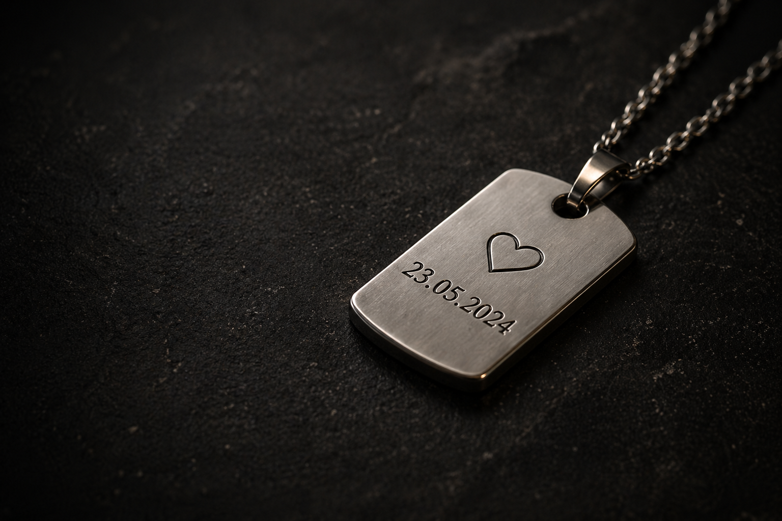 Laser engraved pendant