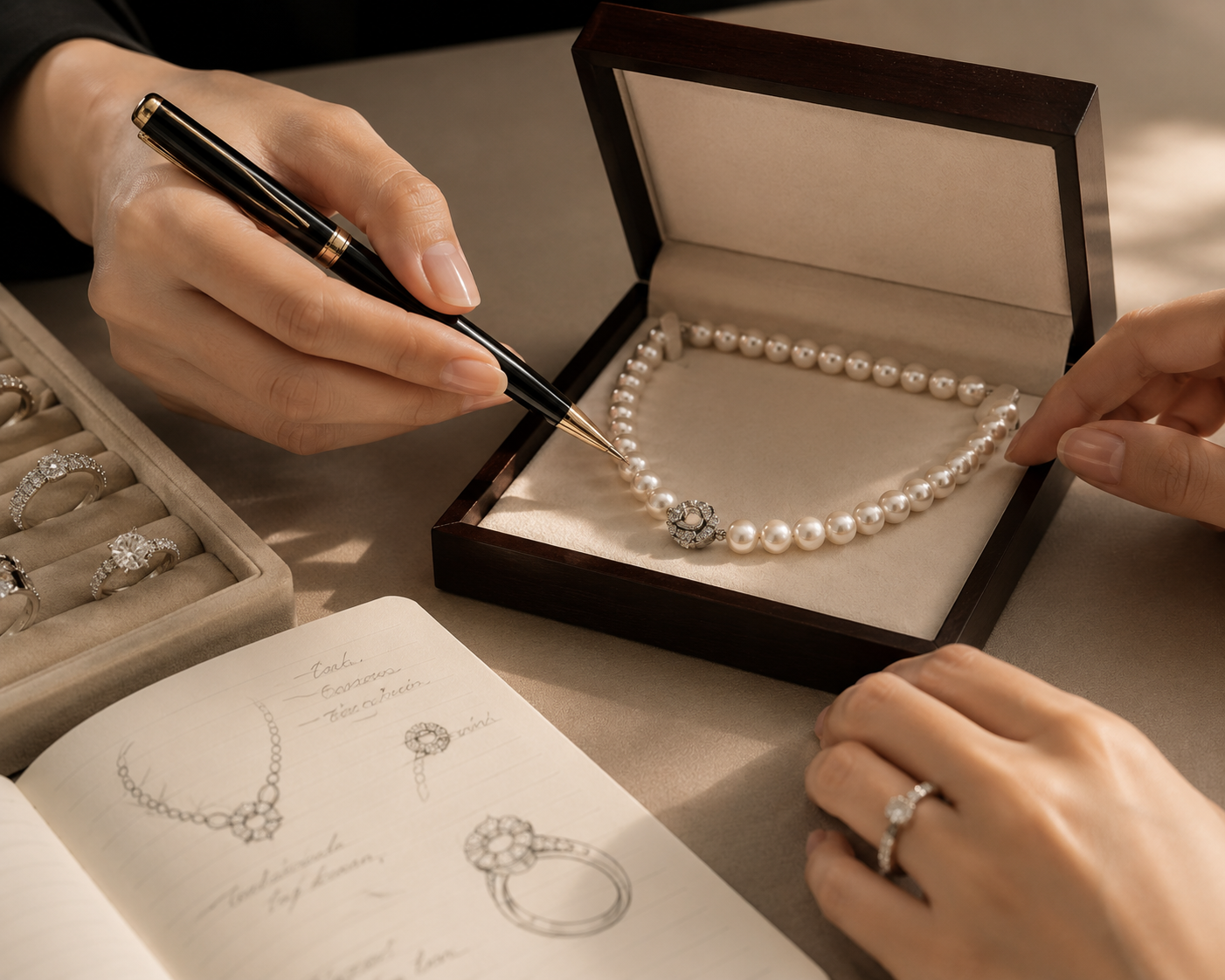 Consult jewelry expert for ring sizing