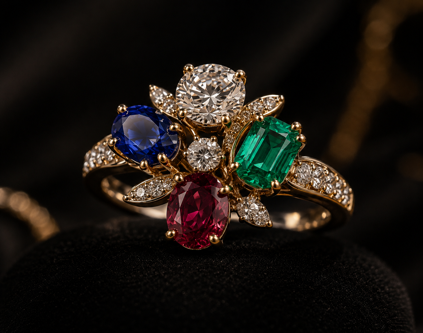 Diamond and gemstone ring guide