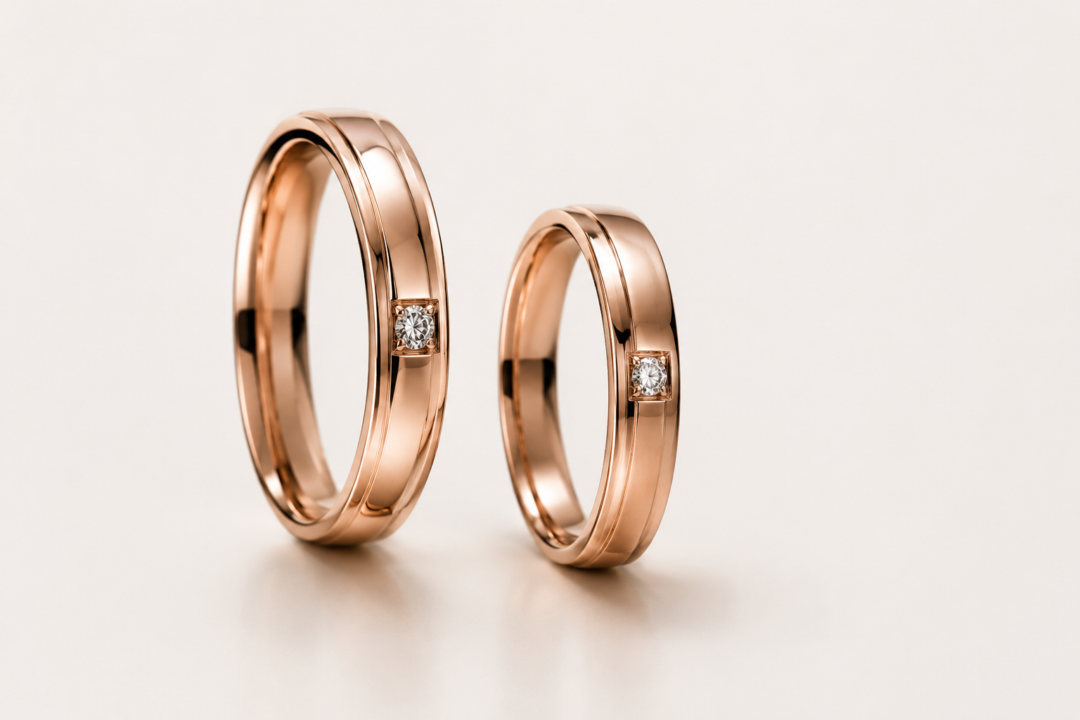 Same metal couple rings
