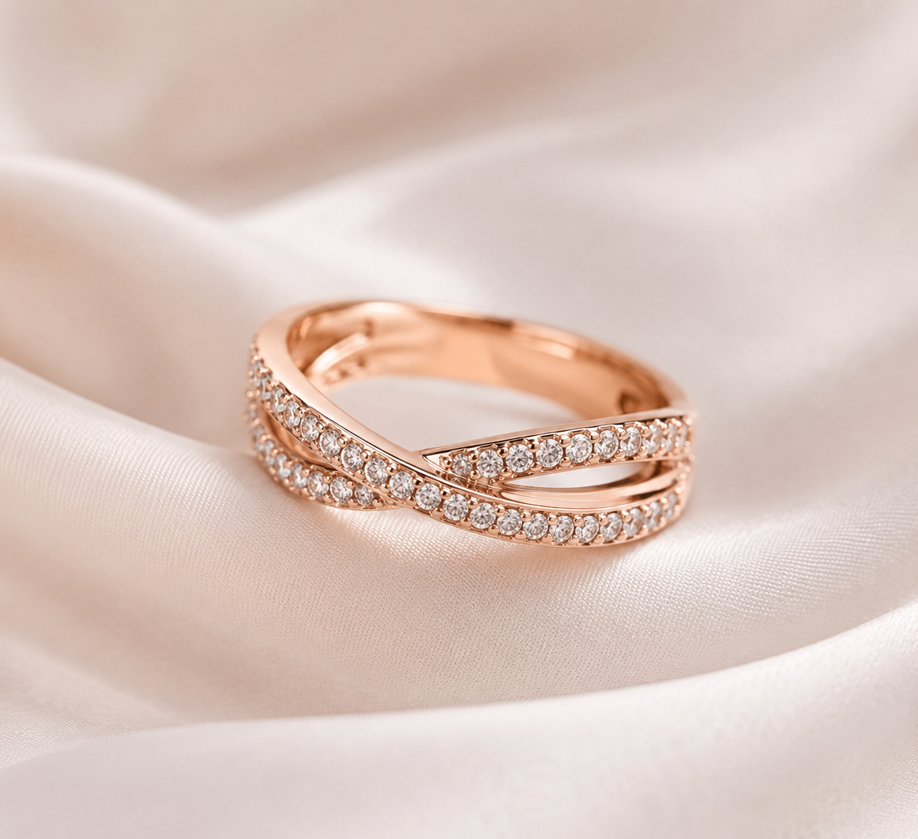 คู่มื่อเลือกเเหวนคู่เเละเเต่งงาน Rose gold ring