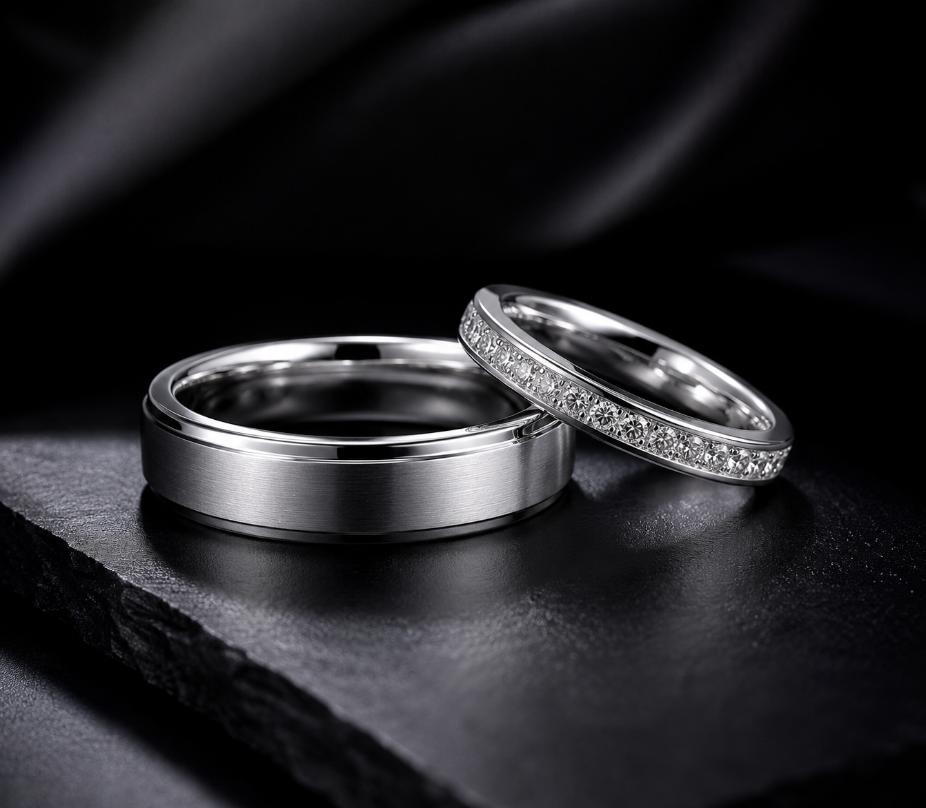 คู่มื่อเลือกเเหวนคู่เเละเเต่งงาน Platinum ring