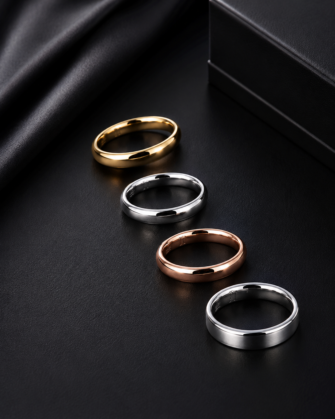 Choose metal color for wedding rings