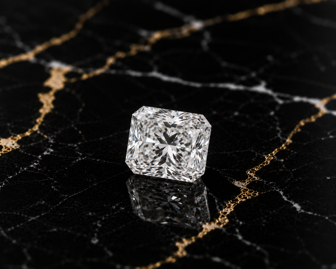 Radiant cut diamond