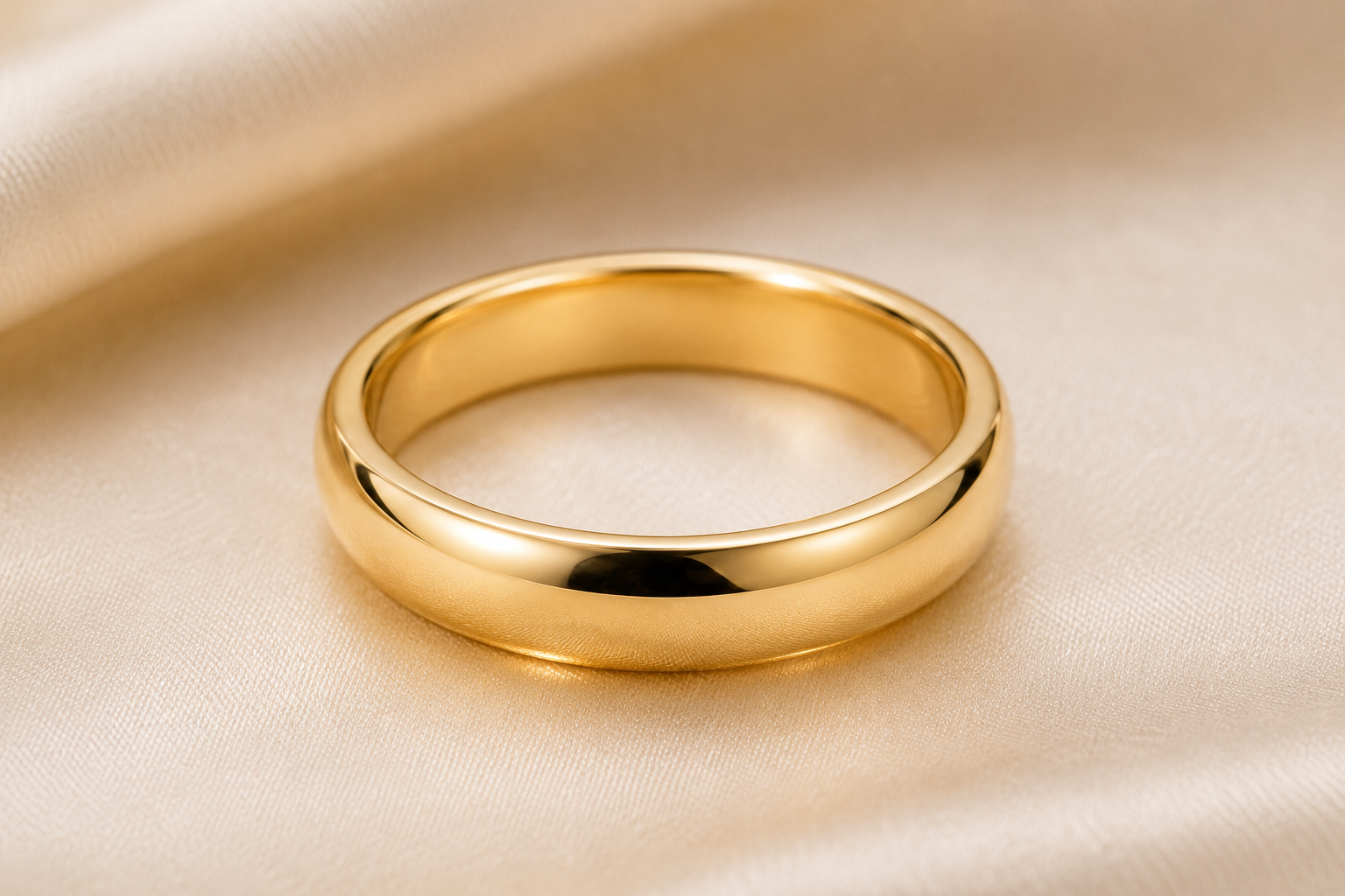 Yellow gold ring