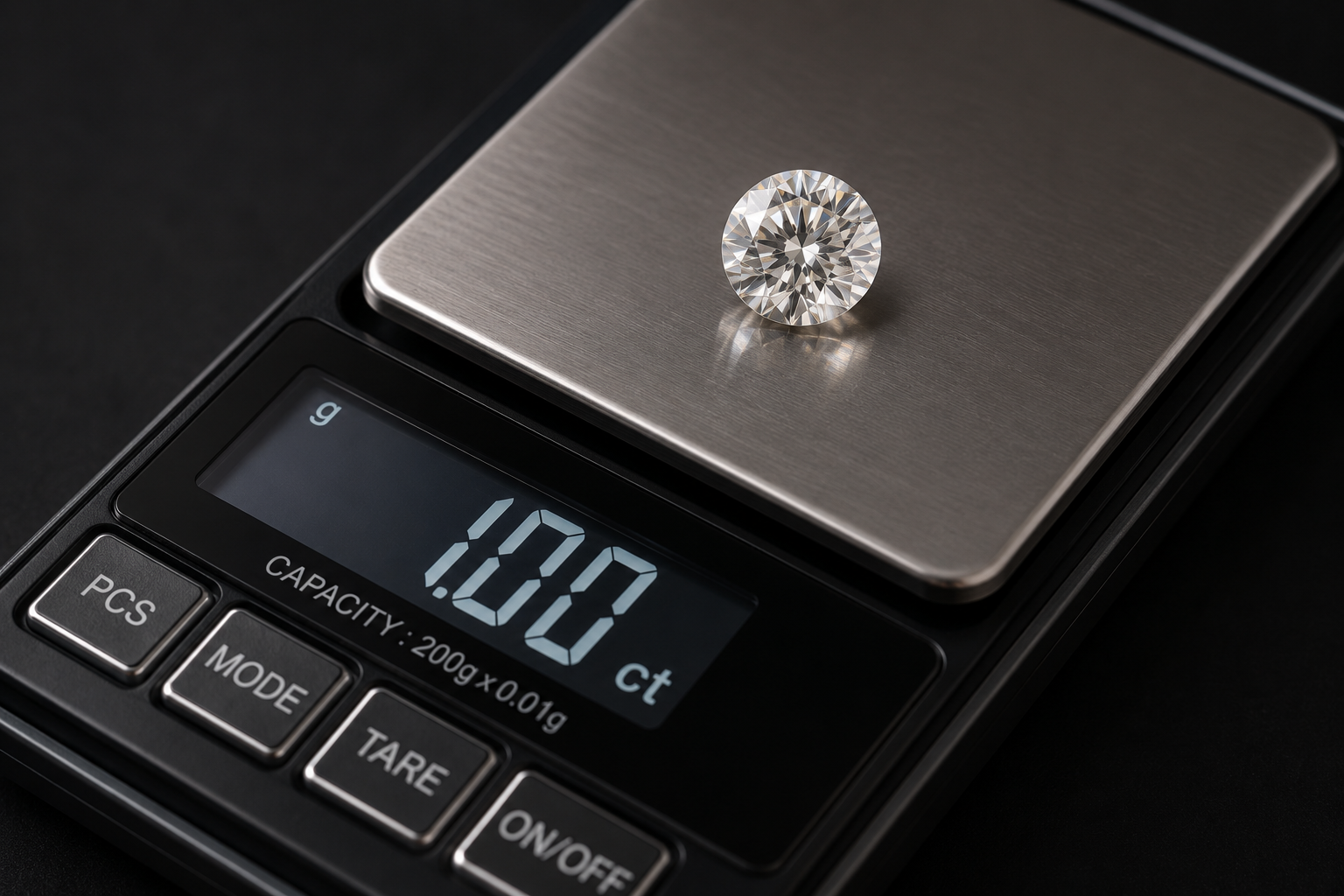 Diamond carat weight