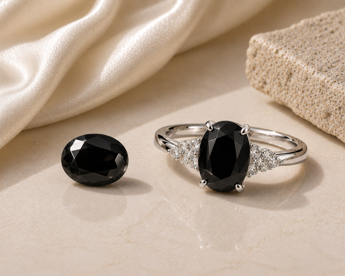 Black Spinel gemstone jewelry