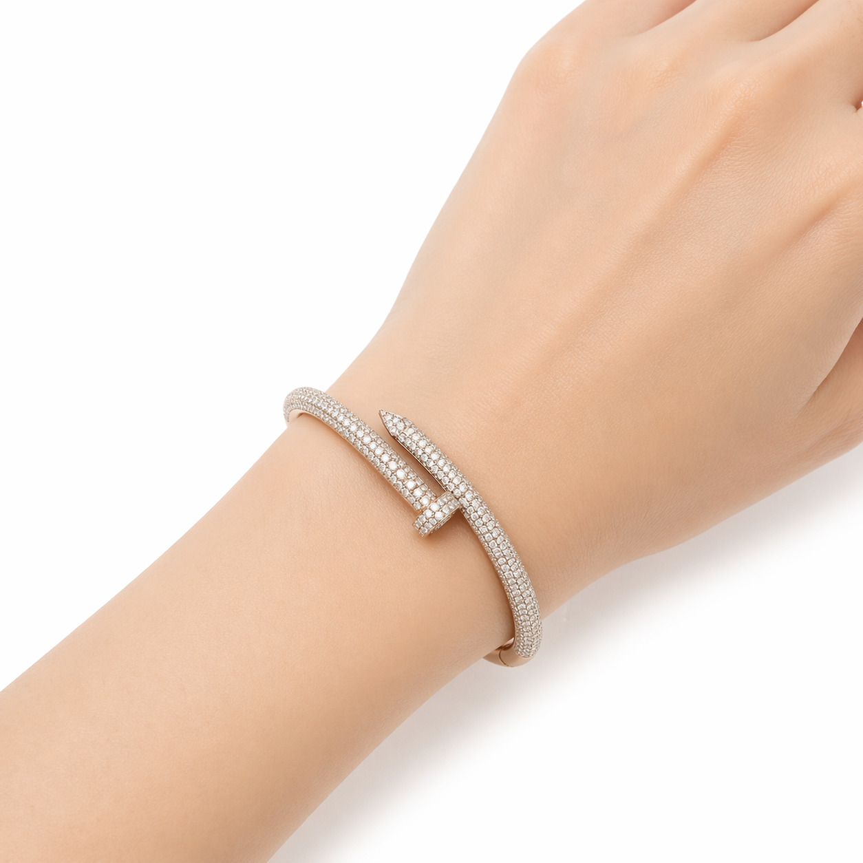 กำไลตะปูเพชร diamond nail bracelet กำไลตะปูเพชร diamond nail bracelet