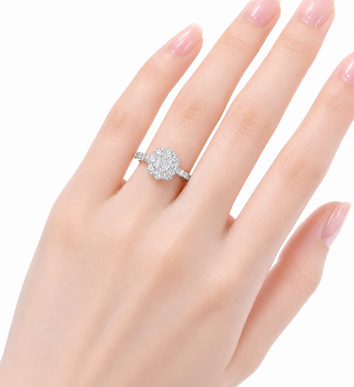 เเหวนเพชรเมอรัล emerald diamond ring เเหวนเพชรเมอรัล emerald diamond ring