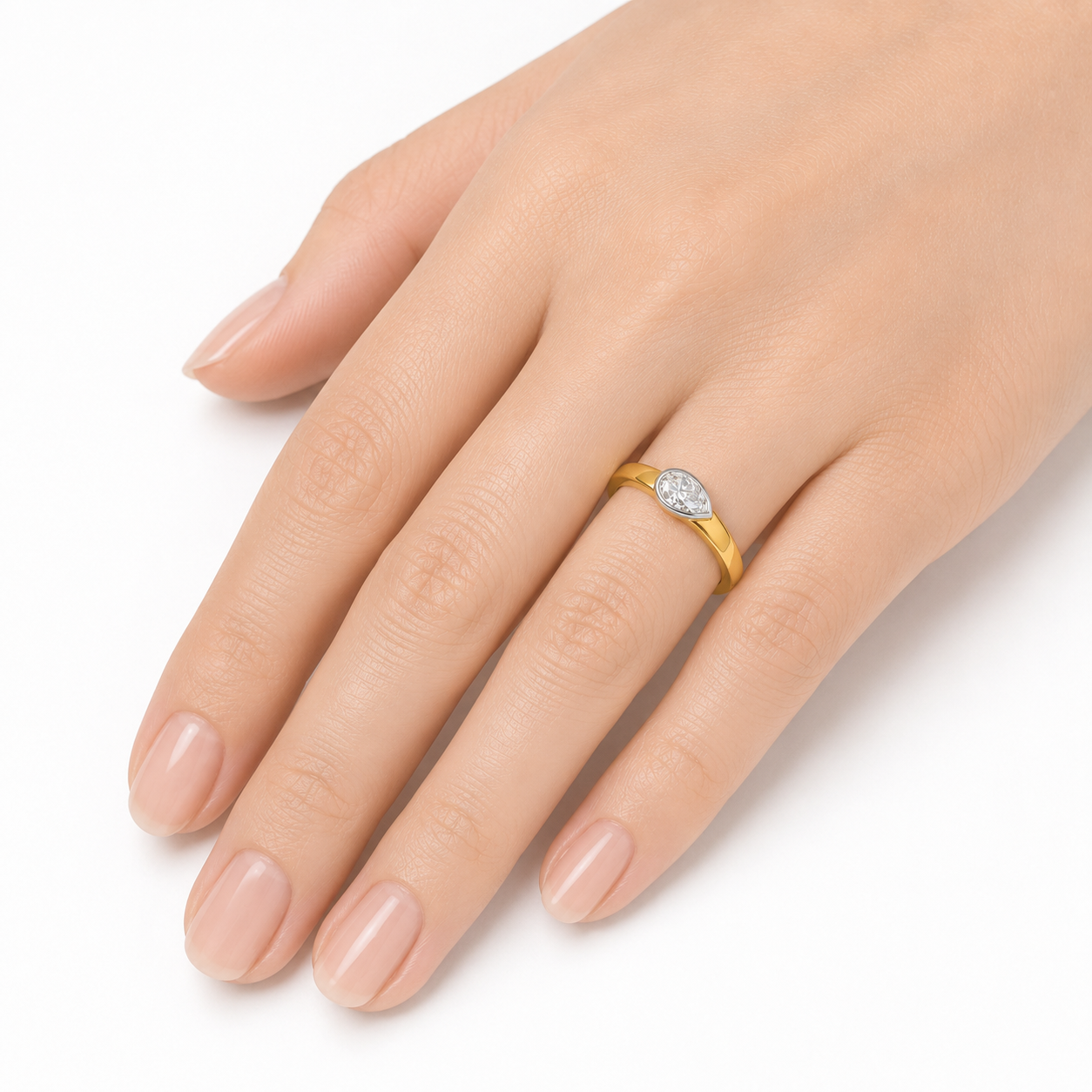 เเหวนเพชรหยดน้ำ teardrop diamond ring เเหวนเพชรหยดน้ำ teardrop diamond ring