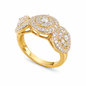 เเหวนเพชรล้อมกลม round diamond ring