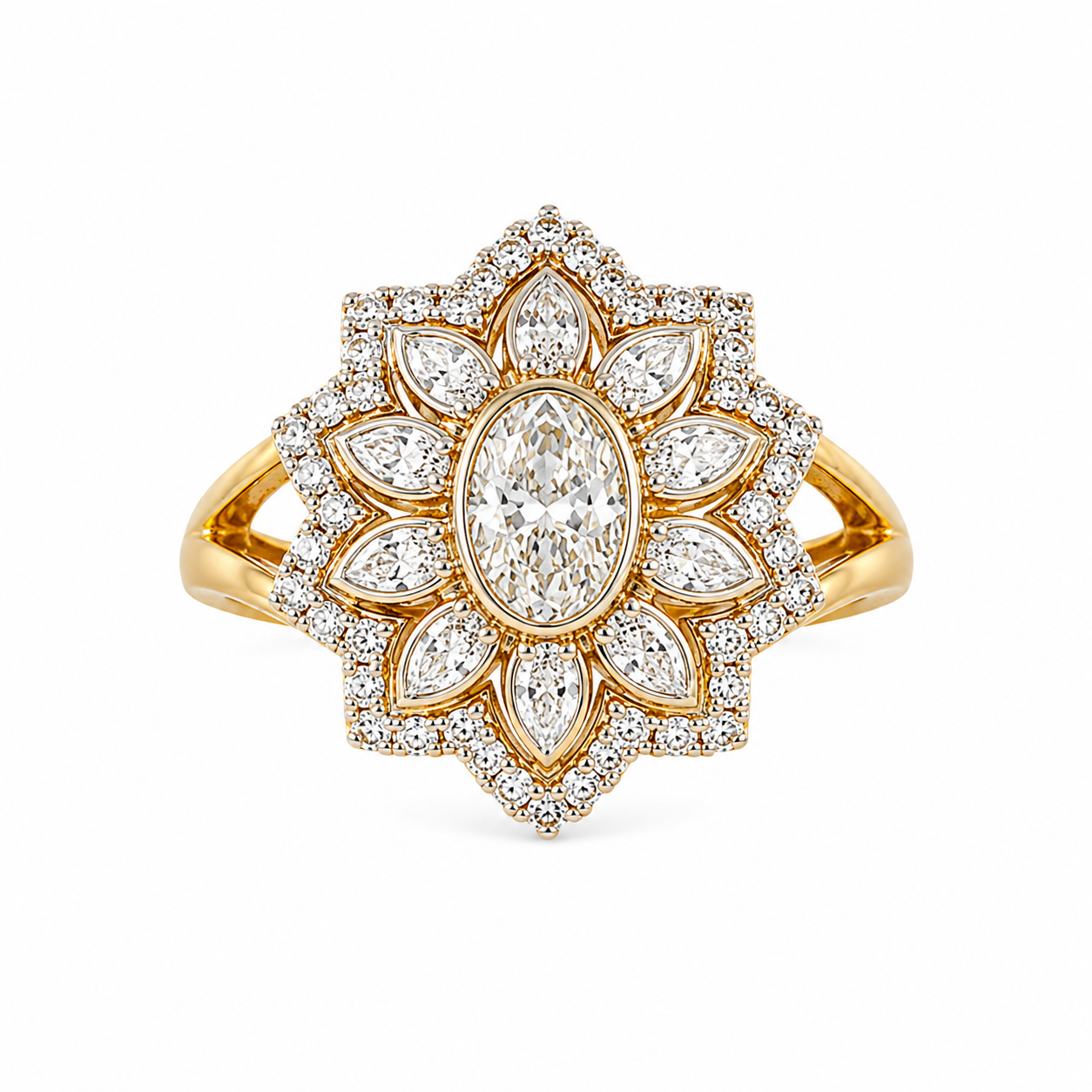 เเหวนเพชรดอกไม้ล้อม flower diamond ring เเหวนเพชรดอกไม้ล้อม flower diamond ring