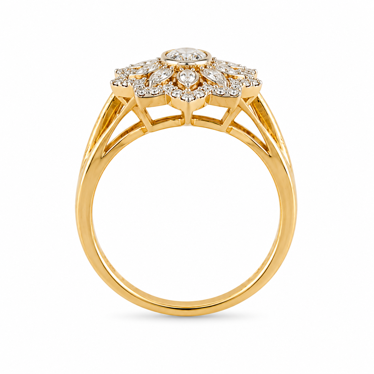 เเหวนเพชรดอกไม้ล้อม flower diamond ring เเหวนเพชรดอกไม้ล้อม flower diamond ring