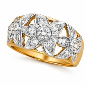เเหวนเพชรดอกไม้ flower diamond ring
