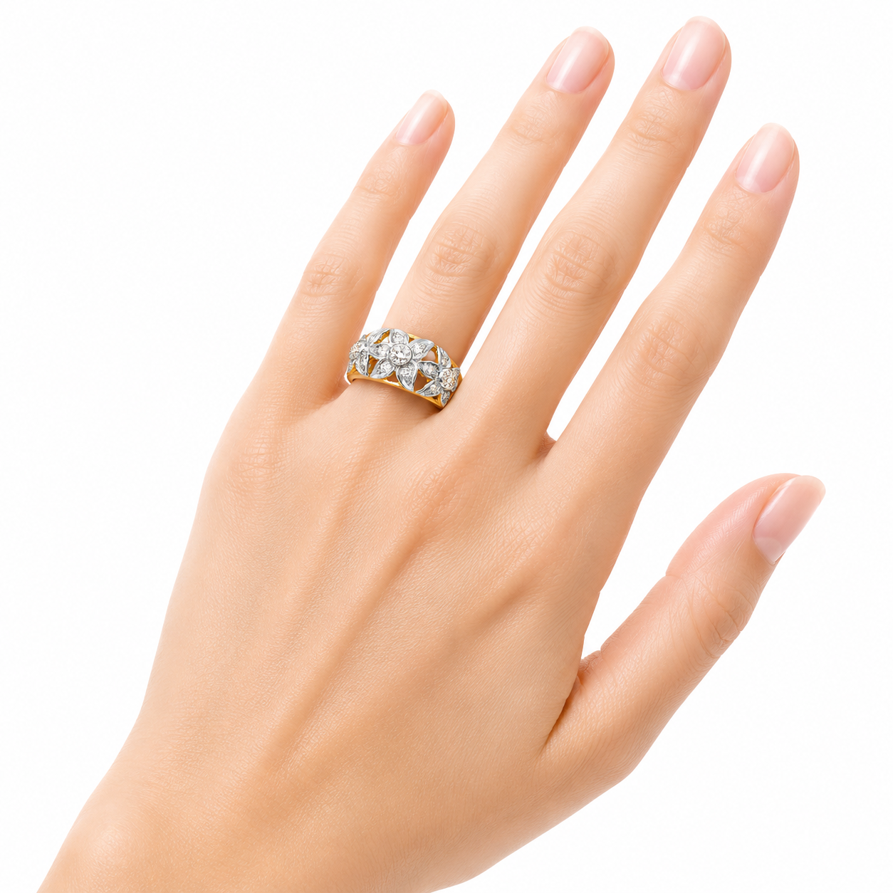 เเหวนเพชรดอกไม้ flower diamond ring เเหวนเพชรดอกไม้ flower diamond ring