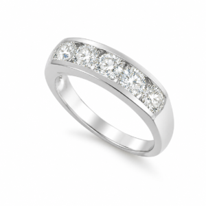เเหวนเพชรเเถว row diamond ring