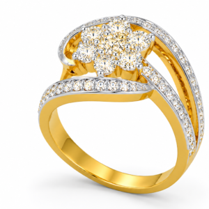 เเหวนเพชรดอกไม้ flower diamond ring