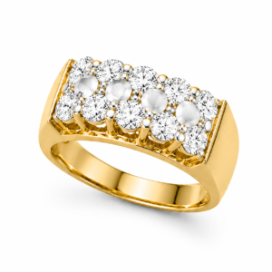 เเหวนเพชรเเถว row diamond ring