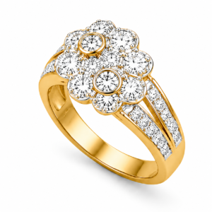 เเหวนเพชรดอกไม้ flower diamond ring
