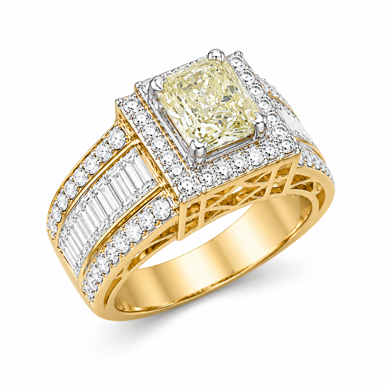 เเหวนเพชรเหลี่ยมเทปเปอร์ tapered cut diamond ring เเหวนเพชรเหลี่ยมเทปเปอร์ tapered cut diamond ring